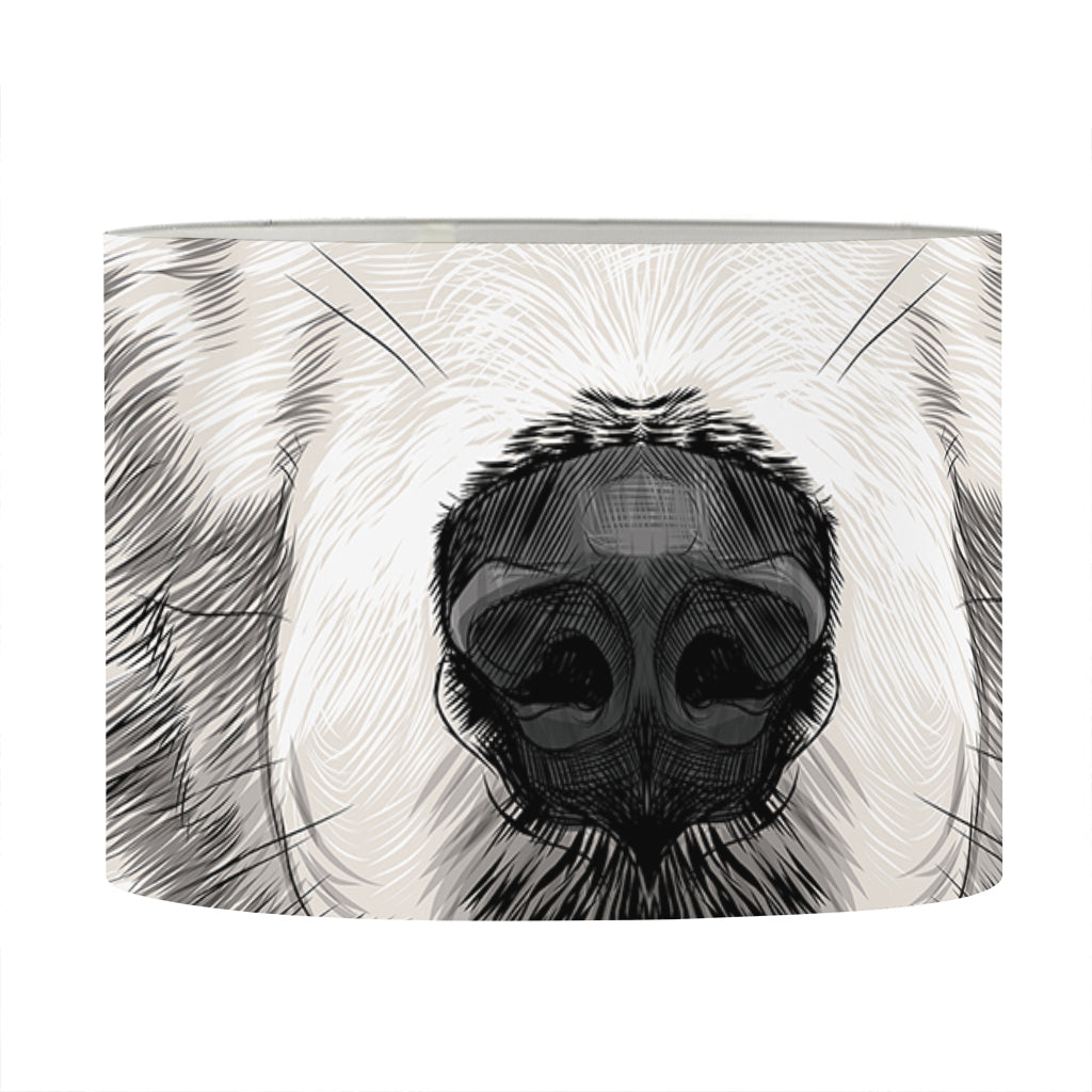 Hand Drawn Alaskan Malamute Print Drum Lamp Shade