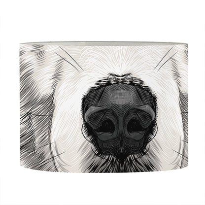 Hand Drawn Alaskan Malamute Print Drum Lamp Shade
