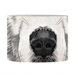 Hand Drawn Alaskan Malamute Print Drum Lamp Shade