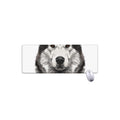 Hand Drawn Alaskan Malamute Print Extended Mouse Pad