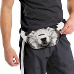 Hand Drawn Alaskan Malamute Print Fanny Pack