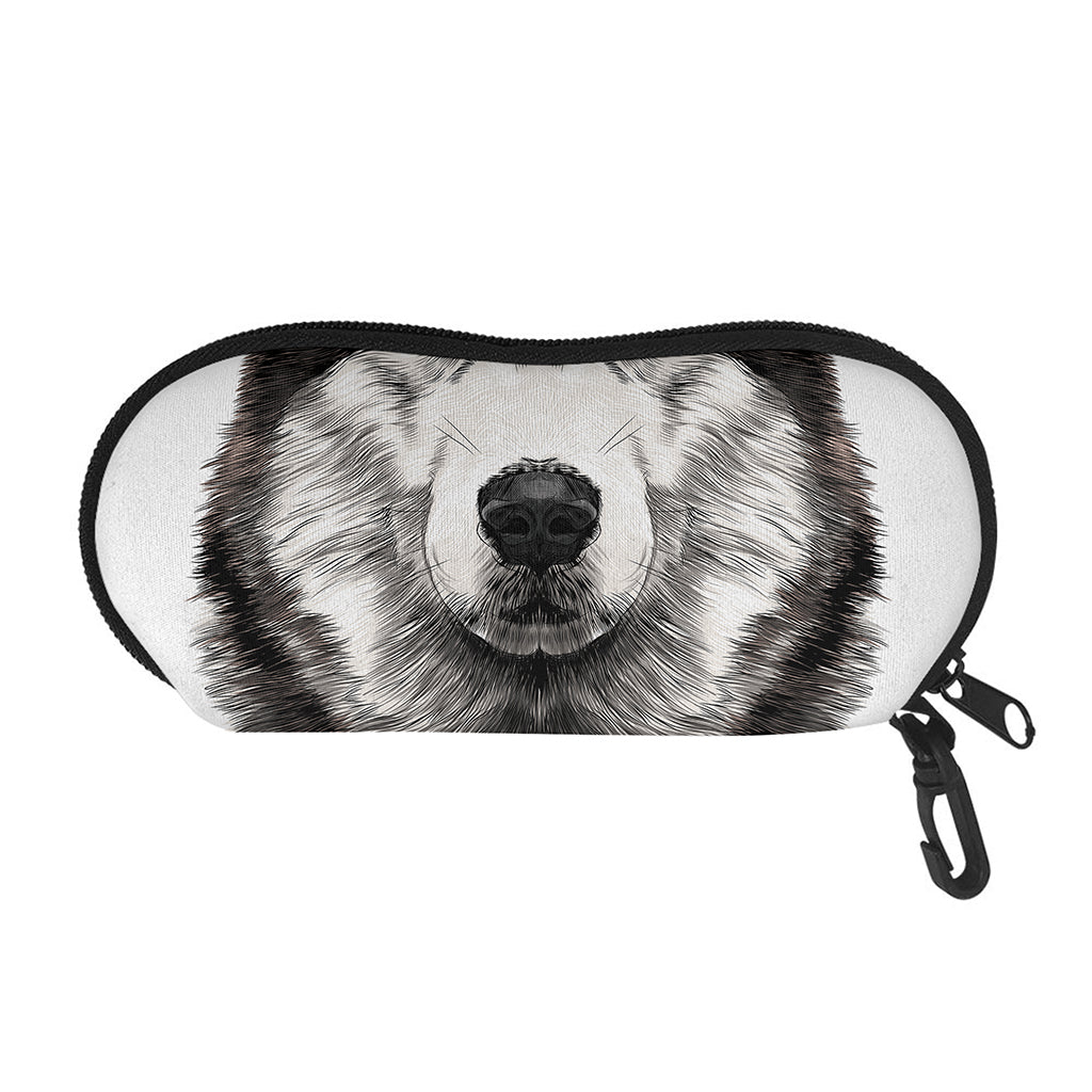 Hand Drawn Alaskan Malamute Print Glasses Case
