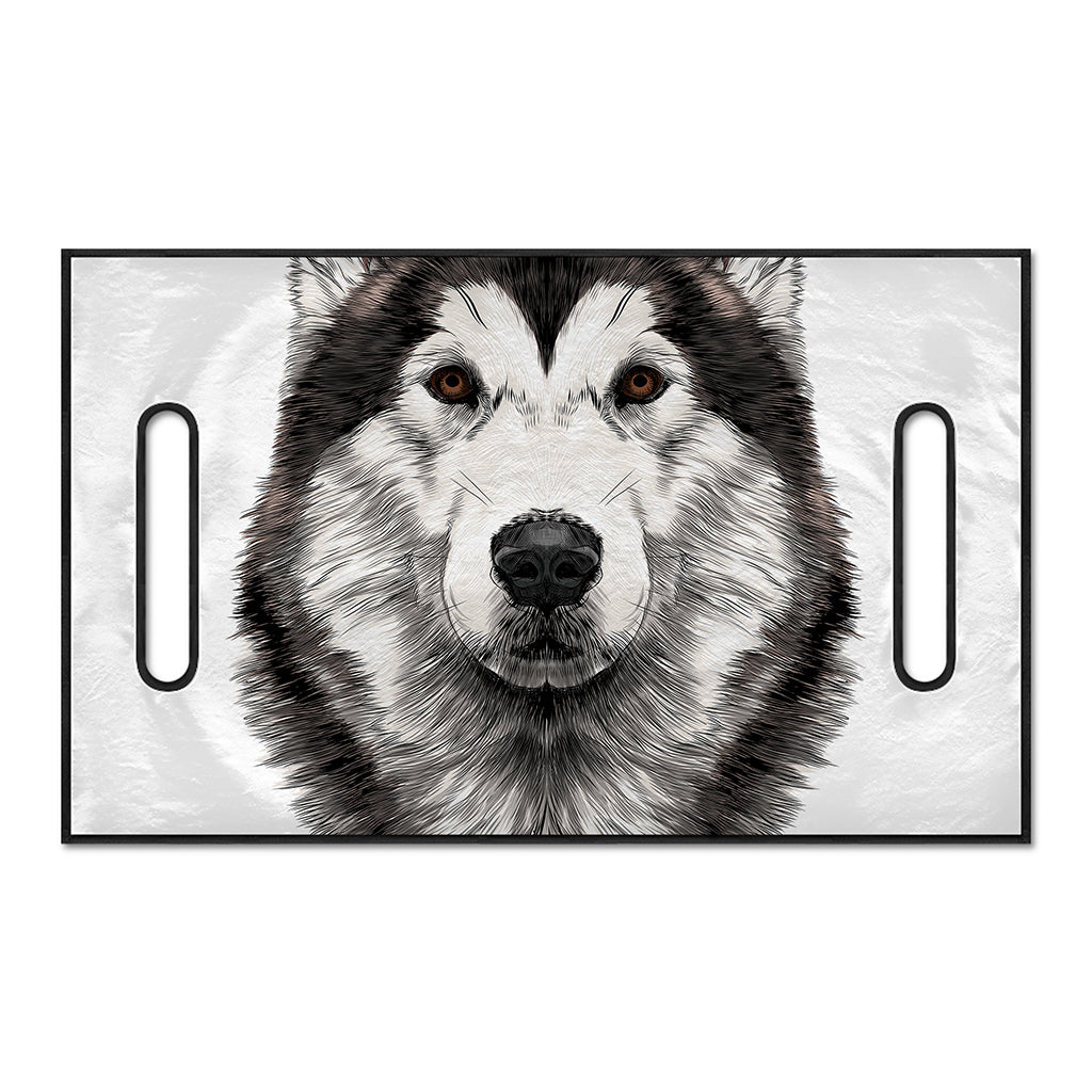Hand Drawn Alaskan Malamute Print Golf Cart Seat Cover