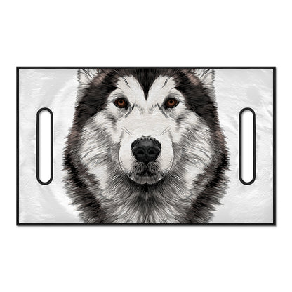 Hand Drawn Alaskan Malamute Print Golf Cart Seat Cover