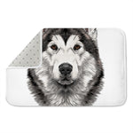 Hand Drawn Alaskan Malamute Print Indoor Door Mat