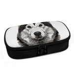 Hand Drawn Alaskan Malamute Print Insulin Cooler Travel Case