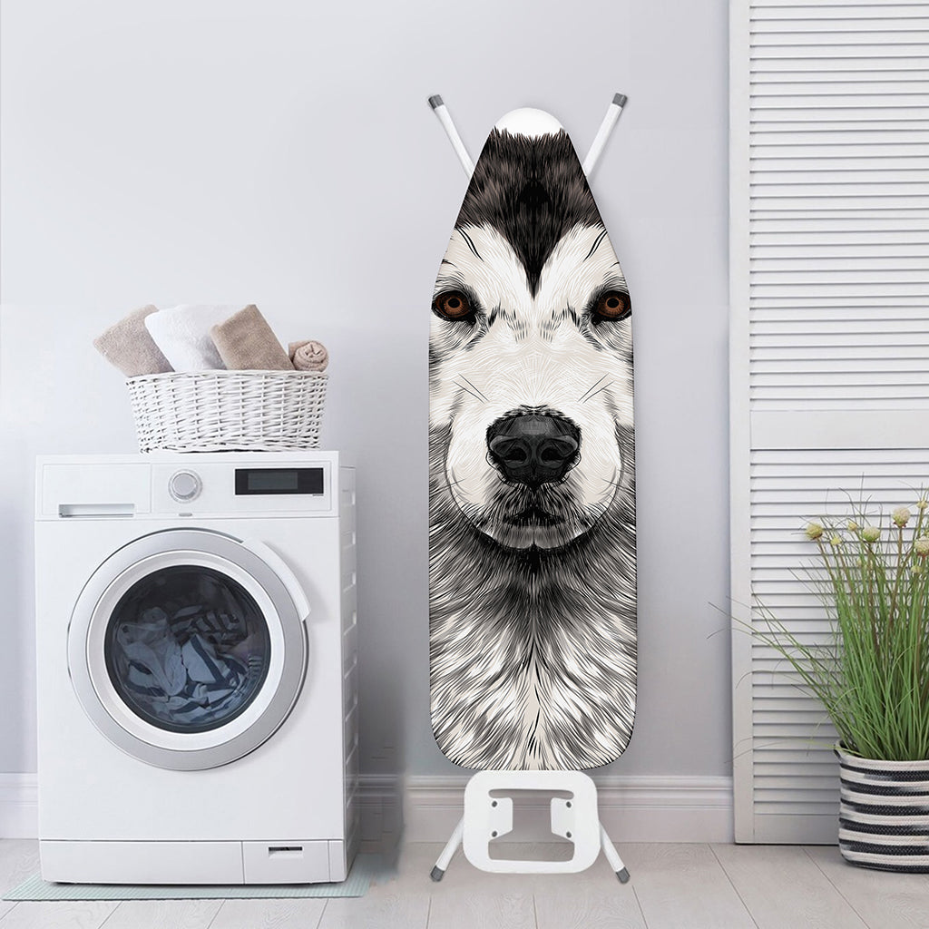 Hand Drawn Alaskan Malamute Print Ironing Board Cover
