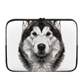 Hand Drawn Alaskan Malamute Print Laptop Sleeve
