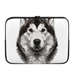 Hand Drawn Alaskan Malamute Print Laptop Sleeve