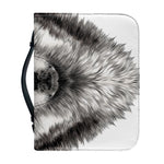 Hand Drawn Alaskan Malamute Print Leather Bible Cover