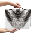 Hand Drawn Alaskan Malamute Print Leather Bible Cover