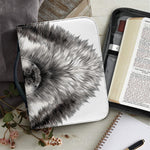 Hand Drawn Alaskan Malamute Print Leather Bible Cover