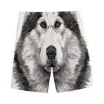 Hand Drawn Alaskan Malamute Print Men's Sports Shorts