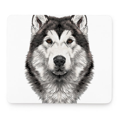 Hand Drawn Alaskan Malamute Print Mouse Pad