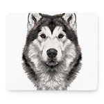 Hand Drawn Alaskan Malamute Print Mouse Pad