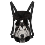 Hand Drawn Alaskan Malamute Print Pet Carrier Backpack