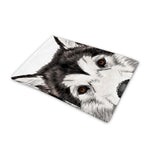 Hand Drawn Alaskan Malamute Print Pet Cooling Mat Cover