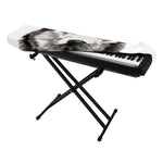 Hand Drawn Alaskan Malamute Print Piano Keyboard Cover