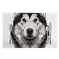 Hand Drawn Alaskan Malamute Print Placemat