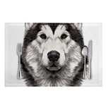 Hand Drawn Alaskan Malamute Print Placemat