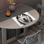 Hand Drawn Alaskan Malamute Print Placemat