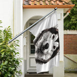 Hand Drawn Alaskan Malamute Print Polyester Flag