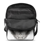 Hand Drawn Alaskan Malamute Print Rectangular Crossbody Bag