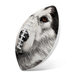 Hand Drawn Alaskan Malamute Print Rugby Ball