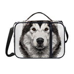 Hand Drawn Alaskan Malamute Print Shoulder Strap Bible Bag