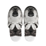 Hand Drawn Alaskan Malamute Print Slippers