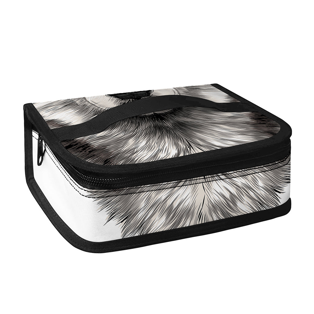 Hand Drawn Alaskan Malamute Print Small Lunch Bag