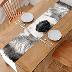 Hand Drawn Alaskan Malamute Print Table Runner
