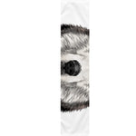 Hand Drawn Alaskan Malamute Print Table Runner