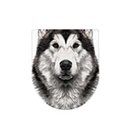 Hand Drawn Alaskan Malamute Print Toilet Lid Cover