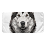 Hand Drawn Alaskan Malamute Print Towel