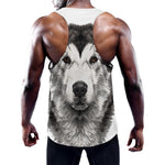 Hand Drawn Alaskan Malamute Print Training Tank Top