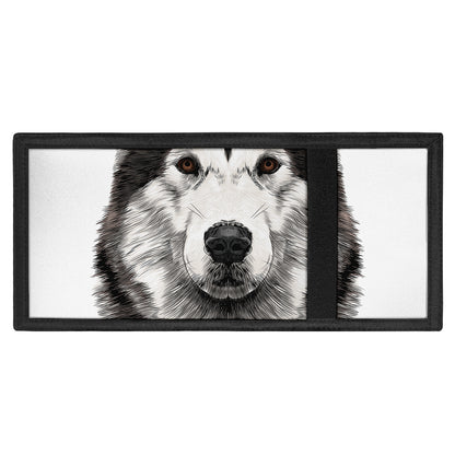 Hand Drawn Alaskan Malamute Print Trifold Wallet