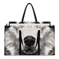 Hand Drawn Alaskan Malamute Print Utility Tote Bag