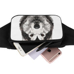 Hand Drawn Alaskan Malamute Print Waist Bag