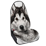 Hand Drawn Alaskan Malamute Print Waterproof Car Seat Cover