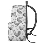 Hand Drawn Chicken Pattern Print Backpack