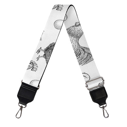 Hand Drawn Chicken Pattern Print Bag Strap