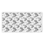 Hand Drawn Chicken Pattern Print Beach Towel