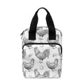 Hand Drawn Chicken Pattern Print Bible Tote Bag