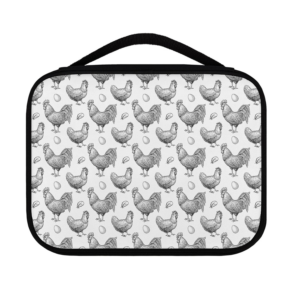 Hand Drawn Chicken Pattern Print Classic Bible Case