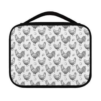 Hand Drawn Chicken Pattern Print Classic Bible Case