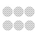 Hand Drawn Chicken Pattern Print Coaster Set