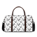 Hand Drawn Chicken Pattern Print Duffel Bag