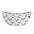 Hand Drawn Chicken Pattern Print Fanny Pack