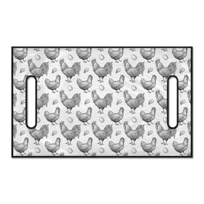 Hand Drawn Chicken Pattern Print Golf Cart Seat Cover